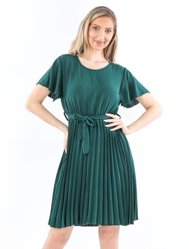 Rochie Pliuri Dama JulietStyle Verde Inchis