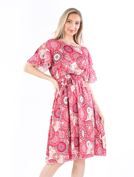 Rochie Satin Dama Tasha Fucsia