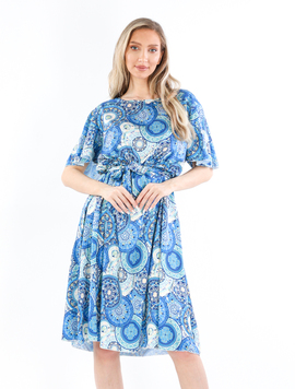 Rochie Satin Dama Tasha Albastru