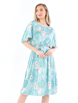 Rochie Satin Dama Tasha Turcoaz