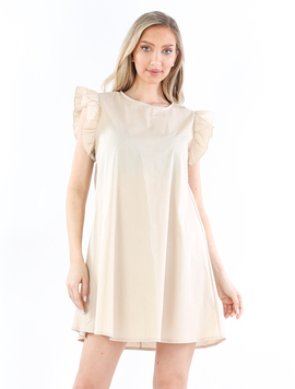 Rochie Bumbac Dama Kamari Bej