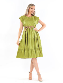Rochie Dama Rosanna Kaki Deschis