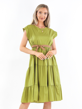 Rochie Dama Rosanna Kaki Deschis