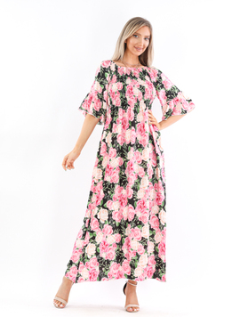 Rochie Dama ShebaOne Negru, Rozsi Verde