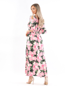 Rochie Dama ShebaOne Negru, Rozsi Verde