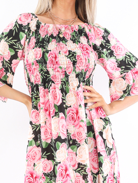 Rochie Dama ShebaOne Negru, Rozsi Verde