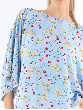 Bluza Dama Vascoza AliciaOne Bleu cu Galben