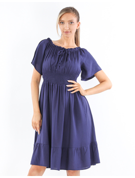 Rochie Dama Vascoza LunaStyle Bleumarin