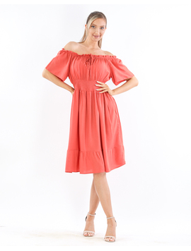 Rochie Dama Vascoza LunaStyle Portocaliu
