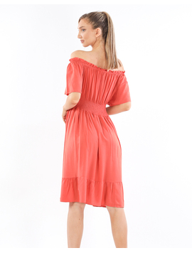 Rochie Dama Vascoza LunaStyle Portocaliu