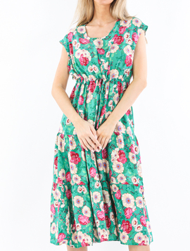 Rochie Dama Vascoza AmberOne Verde cu Bej