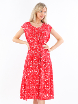 Rochie Dama Vascoza AmberOne Rosu cu Alb II
