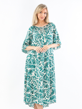 Rochie Dama Vascoza CharismaStyle Two Bej si Turcoaz
