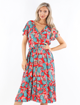 Rochie Dama Vascoza NatasaOne Rosu