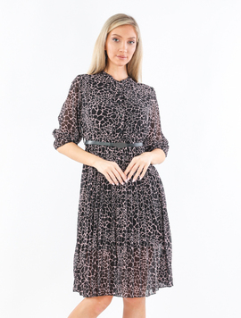 Rochie Dama Senorita Roz cu Negru