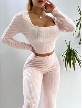 Compleu Dama EveaStyle Roz Pal
