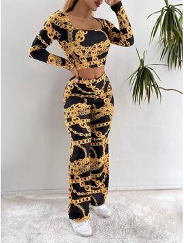 Compleu Dama EveaStyle Negru cu Auriu