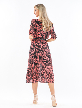 Rochie Dama YasmineOne Corai cu Negru