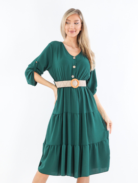 Rochie Dama Voal AnnissaSryle Verde Inchis