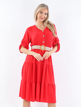 Rochie Dama Voal AnnissaSryle Rosu