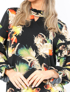 Bluza Dama FlowerNex Negru