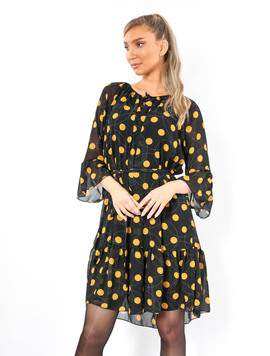 Rochie Dama Voal Bubbles Galben
