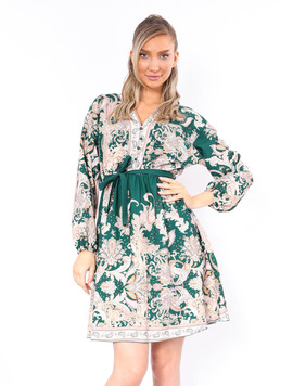 Rochie Dama TraditionalFlower Verde