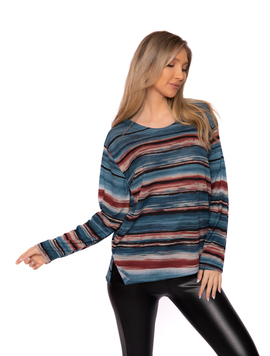 Bluza Dama Serenitate Turcoaz cu Grena