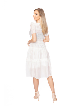Rochie Dama Uni Clasic Alb