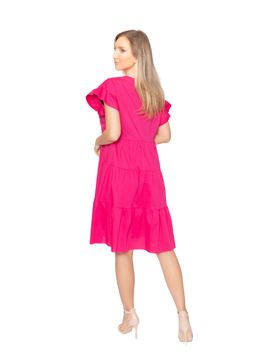 Rochie Dama Uni Vascoza Fucsia