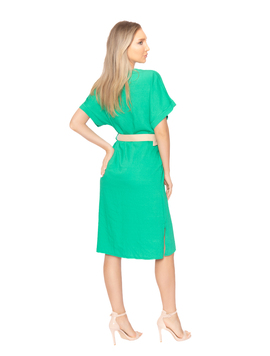 Rochie Dama Curea Inclusa Verde