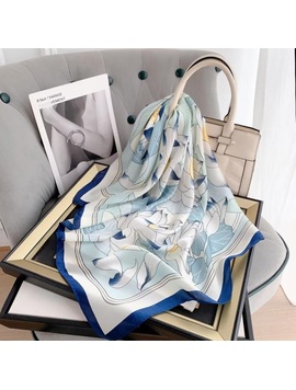 Esarfa Dama Mirage Inside Bleumarin cu Bleu si Alb