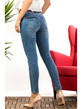 Blugi Dama Bumbac DenimFashionFour Bleumarin