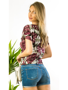 Bluza Dama Panza Korys Negru si Mov