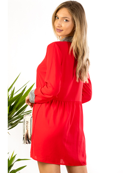Rochie Dama Voal Maxine Rosu