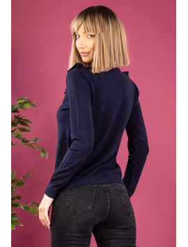 Pulover Dama Morrocca Bleumarin