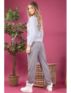 Pijama Dama SnowFlakes Gri