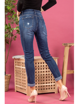 Blugi Dama BoyFriend NolanOne Bleumarin