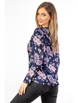 Bluza Dama TailyOne Bleumarin si Alb