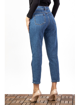 Blugi Dama Mom Fit  YellyTwo Bleumarin
