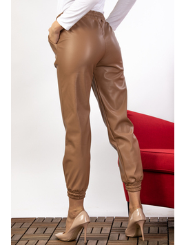 Pantaloni Dama Bumbac KassyOne Bej