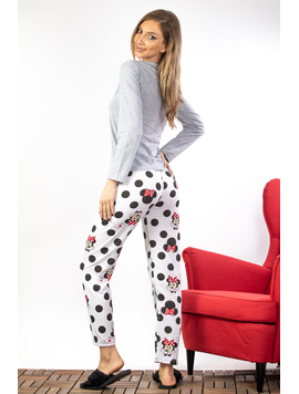 Pijama Dama Bumbac MinnieOnee Gri