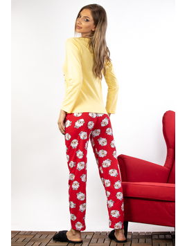Pijama Dama Bumbac SheepOne Galben