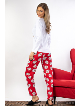 Pijama Dama Bumbac SheepOne Alb