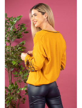 Pulover Dama TraditionalLorrys Mustar
