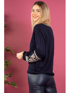 Pulover Dama TraditionalLorryes Bleumarin
