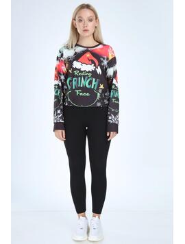 Bluza Dama Grinch Negru