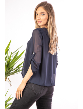Bluza Dama Voal Mettys Bleumarin