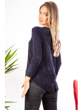 Bluza Dama Tricot YeelsFour Bleumarin