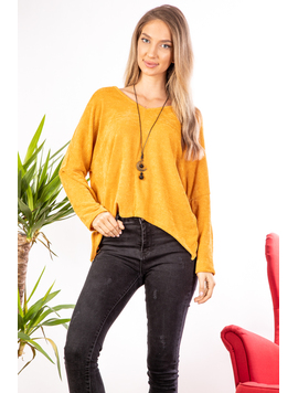 Bluza Dama Tricot YeelsFour Mustar
